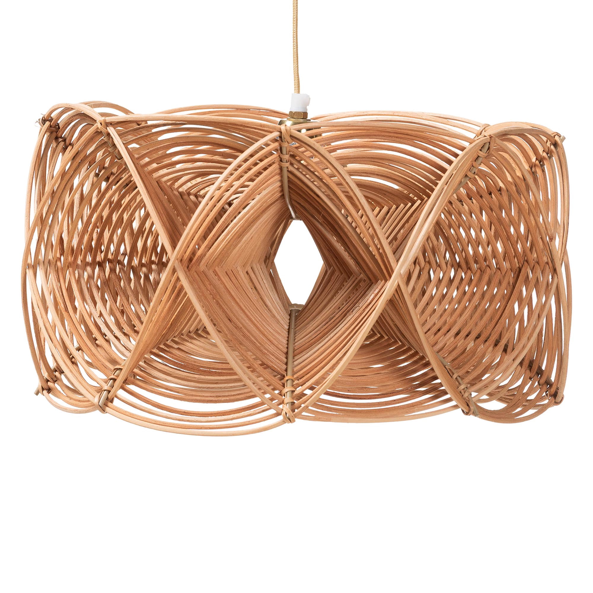 bali & pari Jeneth Coastal Lampshade, Natural Brown
