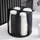 thumbnail image 3 of Dispensador de vasos redondo con rotación de 360 ​​grados, 4 compartimentos para baño, dormitorio, cafetería, 3 of 7