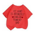 thumbnail image 1 of MEZZALL T-Shirt Décontracté d'Été à Manches Courtes et Col Rond Imprimé Mode Mignon pour Filles, Rouge, 4-6 Ans, 1 of 4