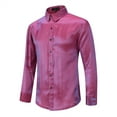 thumbnail image 3 of Cloudstyle Men's Casual Solid Long Sleeve Shirt - Relaxed Fit, Soft Fabric for Everyday Wear, 3 of 8