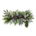 thumbnail image 3 of Nearly Natural 26" Holiday Flocked Winter Christmas Artificial Flower Arrangement, 3 of 6