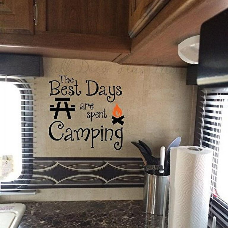 Camping Decal the Best Days Are Spent Camping Vinyl Sticker 