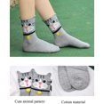 thumbnail image 2 of Womens Girls Funny Novelty Ankle Socks Cute Colorful Cartoon Animal Food Patterned Casual Quarter Socks Gift,5 Pairs, 2 of 5