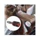 thumbnail image 2 of Cepillo de cerdas de jabalí, peine de madera maciza para secar el cabello, rizador y cepillo redondo, color rojo y negro (1 unidad)., 2 of 4