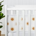thumbnail image 4 of Sweet Jojo Designs + BreathableBaby Boho Sun Orange White Breathable Mesh Crib Liner Pad, 4 of 6
