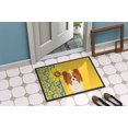 thumbnail image 4 of Carolines Treasures WDK5450MAT 18 x 27 in. Summer Sunflowers Red & White Papillon Indoor or Outdoor Mat, 4 of 5