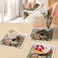 thumbnail image 5 of Birdhouse Vintage Pot Holders for Kitchen Heatproof Potholder, 5 Pack Spring Floral Birds Botanical Hot Pads Multipurpose Oven Pads Cloth Potholders Trivet for Cooking Baking, 5 of 8