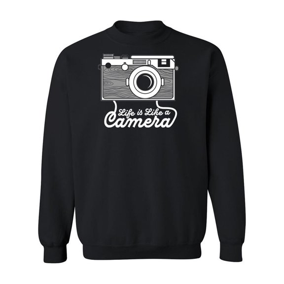 Life Is Like A Camera Vintage Sweatshirt Men -Image by Shutterstock, Male Large