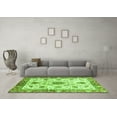 thumbnail image 3 of Ahgly Company Indoor Rectangle Oriental Green Modern Area Rugs, 2' x 3', 3 of 4
