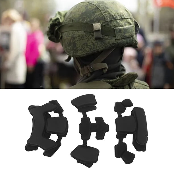 Acolchado para casco material de esponja de 2 capas Diseño de 3 piezas Casco Almohadillas universales Peso ligero con 24 ganchos y bucles para mujeres para montar ANGGREK Otros