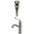 thumbnail image 1 of American Imaginations AI-29473 1 Hole CUPC Approved Lead Free Brass Faucet Set In Brushed Nickel Color - Overflow Drain Incl., 1 of 5
