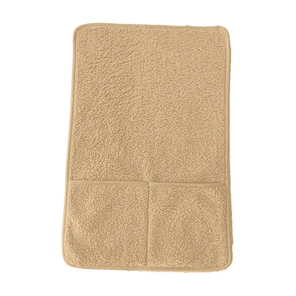 Lilixerw Solid Color Lambskin Armrest Covers Arm Covers for Chairs Couch Sofa Armchair Slipcovers for Recliner Sofa with Storage Pockets,22.4 x 14.9 inch