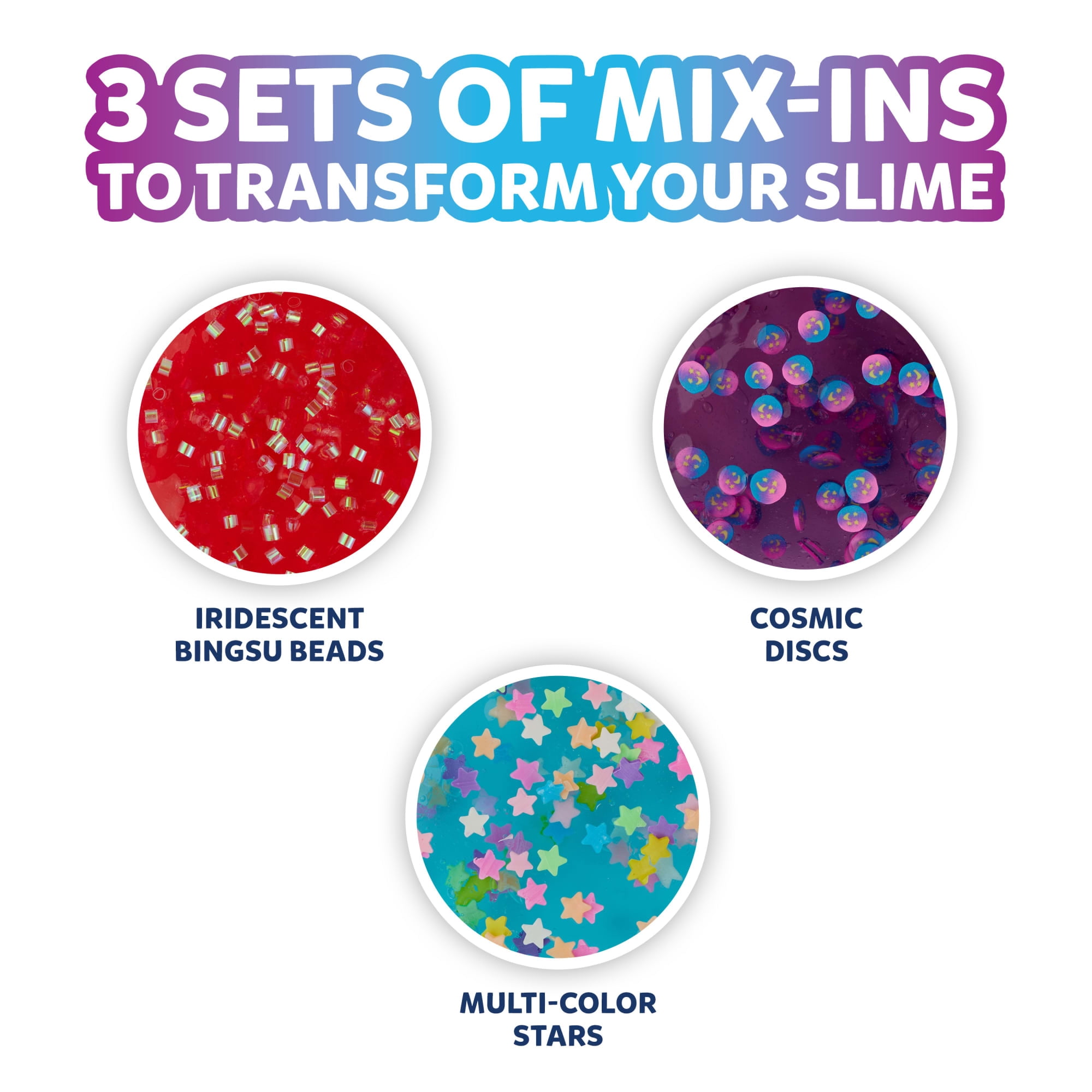 Elmer’s Gue Premade Slime Bucket, Space Adventure Theme, 3 lb. Bucket with 3 Types of Slime and 3 Sets of Add-Ins, Multi Color