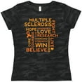 thumbnail image 3 of Inktastic Multiple Sclerosis Awareness Word Cloud Women's T-Shirt, 3 of 5