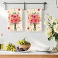 thumbnail image 3 of Spring Flowers Kitchen Towels Set of 2, Pastoral Daisy Leaves Country Botanical Beige Absorbent Dish Towels for Kitchen, Microfiber Hand Towel, Quick Drying Tea Towel for Cleaning Dishcloths, 3 of 7