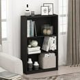 thumbnail image 3 of Furinno JAYA Wood Simple Home 3-Tier AdJUSTable Shelf Bookcase in Black, 3 of 7