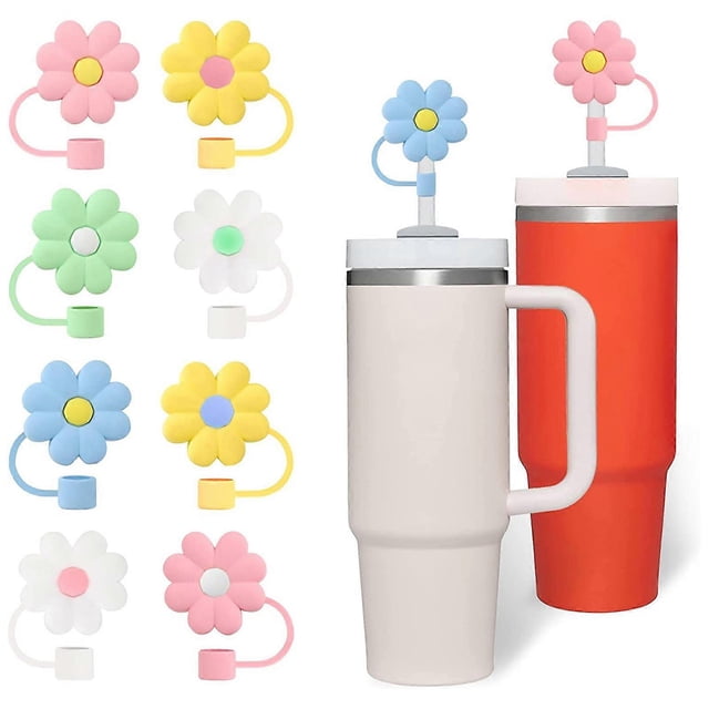 Silicone Soft Reusable Straw Cover BPA-free and Non Toxic Straw Cover for Avoiding Dust and Splashes