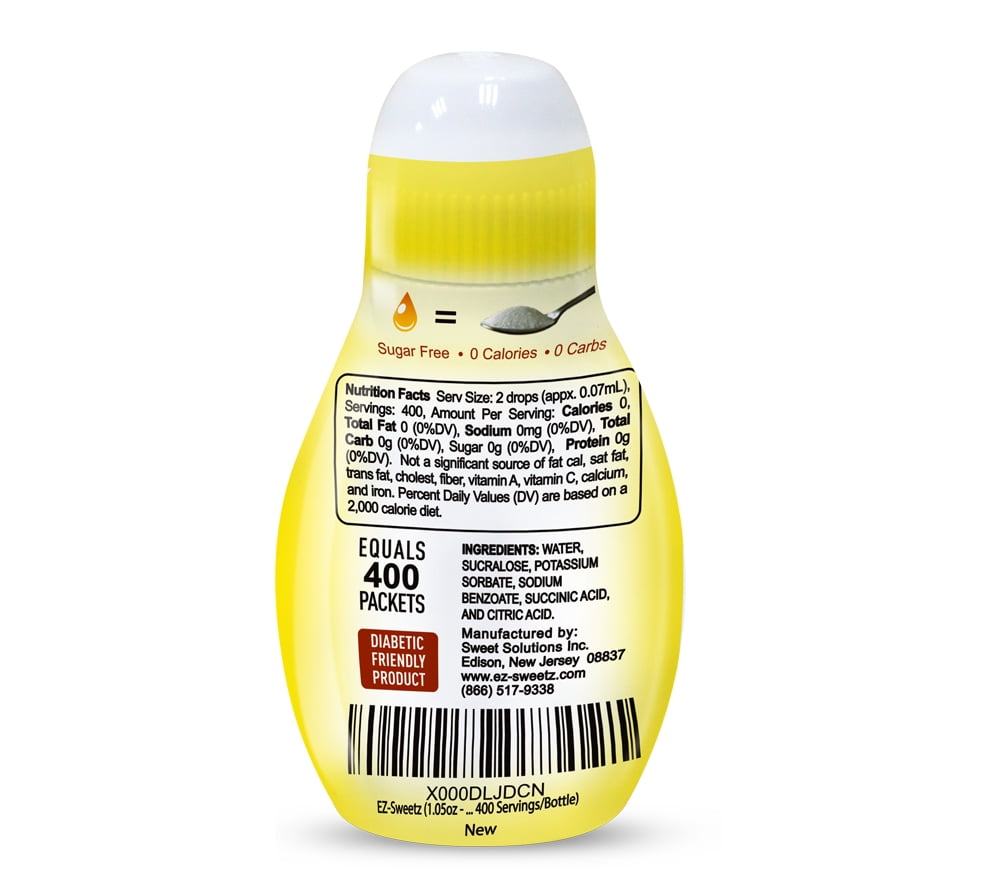 EZ-Sweetz Sugar-Free Liquid Sweetener, 2 Pack, 1.05oz - 400 EZ-Sweetz Sugar-Free Liquid Sweetener, 2 Pack, 1.05oz - 400
