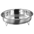 thumbnail image 3 of Cesta coladora de frutas con asa Cesta de vapor desmontable Colador de cocina de acero inoxidable, 3 of 7