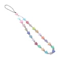 thumbnail image 1 of 1x Correa para teléfono móvil, cadena de cuentas con dijes, joyería, piedra de cristal, cordón antipérdida Multicolor, 1 of 9