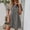 Gray, variant on Sleeveless Denim Dress for Women, Casual Chambray Shift Dress with Pockets, Loose Fit Summer Beach Dress