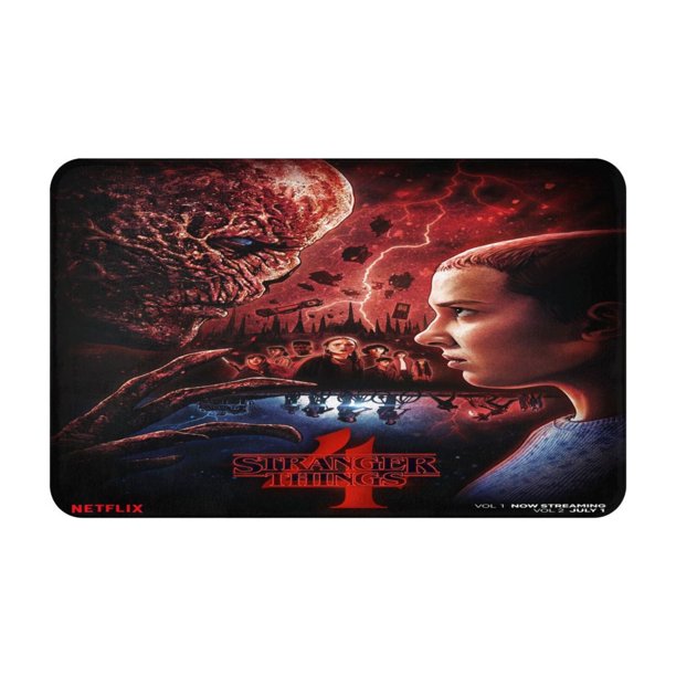 Alfombrilla de baño de Stranger Things, alfombrilla de cocina antideslizante, alfombra de baño, felpudo de entrada para niños, niñas, dormitorio infantil, decoración del hogar, alfombras de interior
