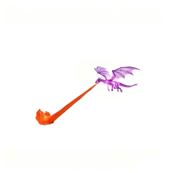 LED‑Flame 3D‑Printed Plastic Fire‑Dragon Book Nook Shelf Decor, Multi‑Color Mythical Sculpture Ornament For Reading Corner, Desk And Collector Display