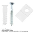 thumbnail image 4 of 24 Sets Mirror Holder Clips Wine Cabinet Glass Clips Cabinet Mirror Hanging Kit, 4 of 8