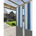 thumbnail image 3 of nqOlkjepod Outdoor Curtains for Patio Waterproof, Lake Blue White Ombre Outdoor Privacy Panels Grommet, Retro Minimalist Gradient Art Blackout Outside Curtains for Porch/Cabana 54"x84", 2 Panels, 3 of 7