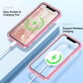 thumbnail image 2 of Dteck iPhone 11 Full Body Case with Built-in Screen Protector Gradient Shockproof Protective Girls Women Heavy Duty Phone Case for iPhone 11 6.1 inches 2019,Rose, 2 of 7