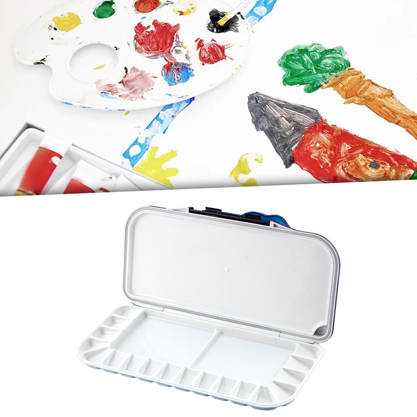 Watercolor Palette Empty Painting Pallet for Oil Painting Watercolor Gouache Blue 20 Wells