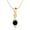 Yellow, variant on 4 MM Round Natural Black Spinel 925 Silver Classic Delicate Women Valentines Day Gifts Necklace
