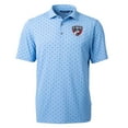 thumbnail image 2 of Men's Cutter & Buck Powder Blue FC Dallas DryTec Virtue Eco Pique Tile Print Recycled Polo, 2 of 3