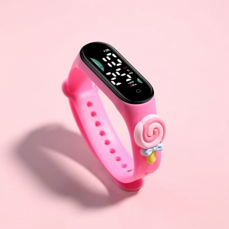 Perfect Gift for Child! HIMIWAY Sweatshirt Dress Fashionable Electronic Watches for Kids Safe and Secure Kids  Smartwatch with Gps Tracking LED Electronic Waterproof Watch