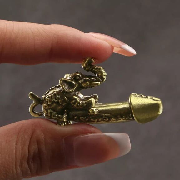 Solid Brass Elephant Statue Small Statue Home Decoration Statue Collection -