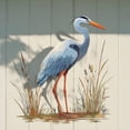 thumbnail image 4 of Heron Metal Wall Art, Rustic Garden Bird Decor, 4 of 8