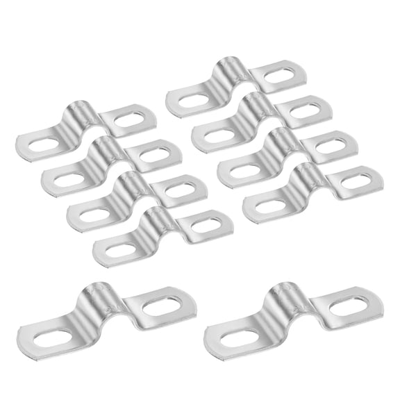 Uxcell 10-Pack Conduit Clamps, 5/16" 304 Stainless Steel Rigid Pipe Strap M8 U Bracket Pipe Clamps for Plumbing