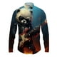 thumbnail image 4 of Camisa con solapa con estampado 3D de panda para hombre y mujer, camisa informal de manga larga a la moda, ropa de calle con botones, ropa unisex de gran tamaño, 4 of 5