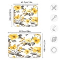 thumbnail image 3 of Dish Drying Mat for Kitchen Counter | Reversible, Super Absorbent & Hanging | 16x18 / 18x24 Inch (S/M)，Yellow and White Floral, 3 of 8
