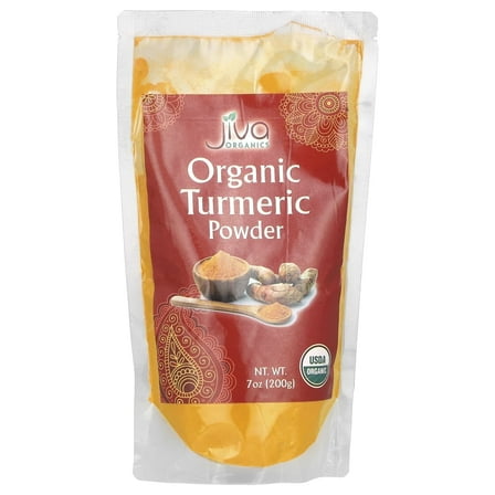 Jiva Organics, Organic Turmeric Powder, 7 oz Pack of 3