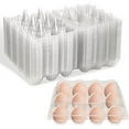 thumbnail image 2 of Fiudx Caja de Plástico para Huevos, Bandeja Transparente Reutilizable, Apilable para Fácil Almacenamiento, Almacenamiento Agrícola, Venta Al Por Mayor, Capacidad para 12 Huevos, Paquete de 50, 7.5 X, 2 of 6