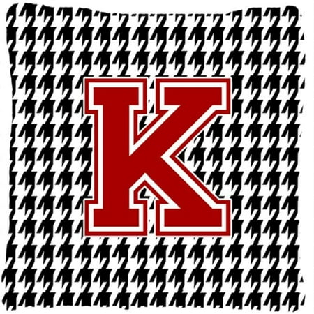 Carolines Treasures Monogram - Initial K Houndstooth Decorative Fabric Pillow