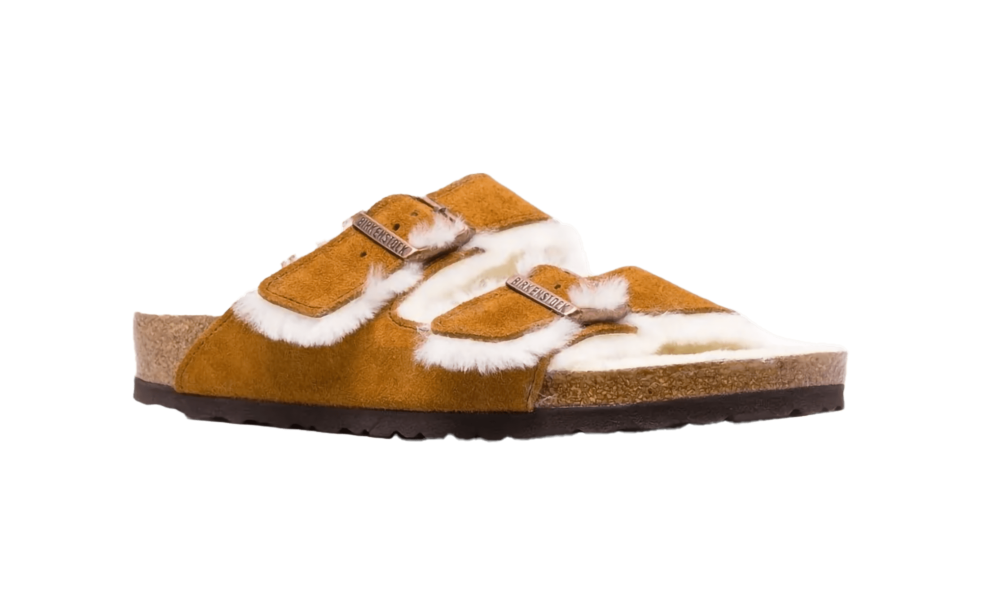 BIRKENSTOCK MENS Arizona Shearling "Chestnut" 1001128 Mink 1001128 Mink from Stadium Goods