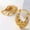 Style 7, variant on Simple Women 18k Yellow Gold Filled Stud Hoop Dangle Earrings Wedding Jewelrys-Style 4