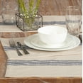 thumbnail image 6 of Piper Classics Market Place Blue Grain Sack Stripe Placemats, Set of 4, 100% Cotton, 6 of 9