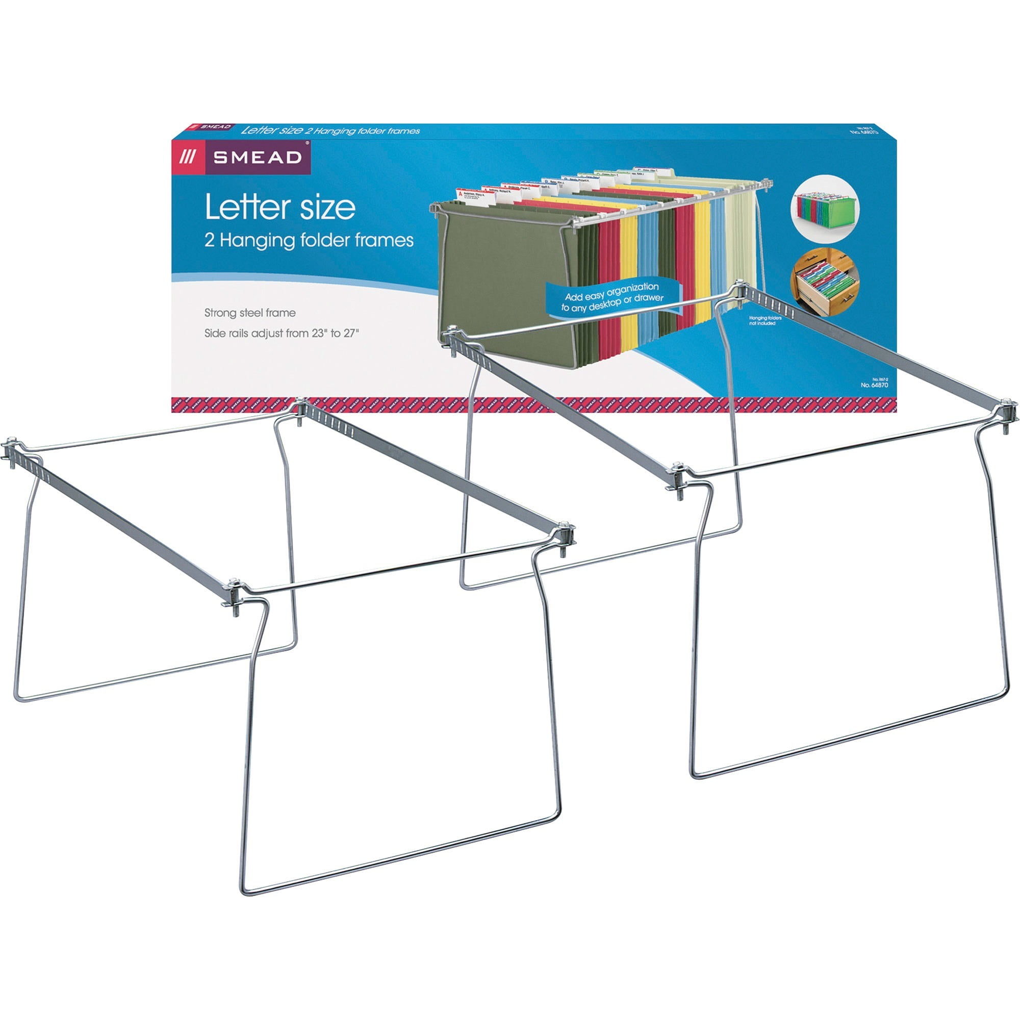 Smead Hanging File Folder Frame Steel Letter Size 2 Per Pack