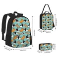 thumbnail image 2 of Fotbe Cute French Bulldog Set Escolar 3 en 1 para Niños - Mochila Duradera con Lonchera Aislante y Estuche para Lápices - Mochila Escolar para Niños y Niñas, 2 of 7