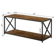 thumbnail image 3 of Convenience Concepts Tucson Coffee Table with Shelf, Barnwood/Black, 3 of 5