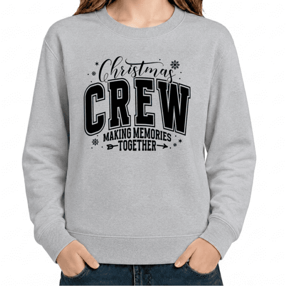 UNISHE Women's Christmas Crew Making Memories Together Graphic Sweatshirt Festive Crewneck Long Sleeve Pullover