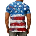 thumbnail image 4 of 250 Anniversary Usa Shirt 4th Of July Shirts for Men American Flag Print Plus Size Short Sleeve America 250 Shirt Patriotic Tees, 4 of 4